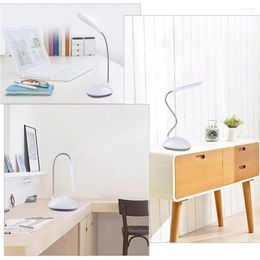 Table Lamps Reading Lamp 3XAAA Battery Not Include Dimmiable Mini Top Lantern Cute Flexo Book Light Office Smart For Study