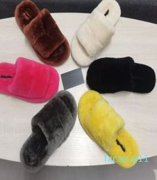 designer style winter women flat slippers wool thermal design complete packaging size