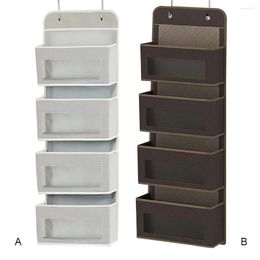 Storage Boxes Over Door Hanging Bag Bedroom Mesh Fabric Pocket Holder Closet Cabinets Indoor Shelf Organiser Supplies