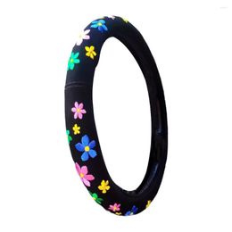 Steering Wheel Covers Car Colourful Animals Pattern Flax Protector Interior Protective Sleeve Auto Trucks Accessories