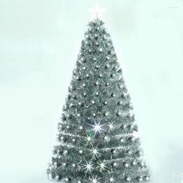 Christmas Decorations 1.8M / 180CM Deluxe Plus Silver All Cool White Light Fiber Tree Large Scenic