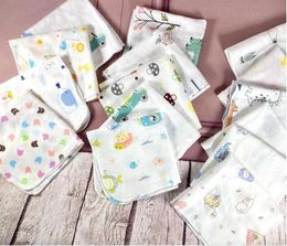 10PCS Baby Feeding Towel Teddy Bear Bunny Dot Chart Printed Children Small Handkerchief Gauze s Nursing