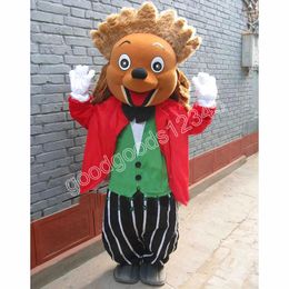 Adult size Cute Hedgehog Mascot Costumes Halloween Fancy Party Dress Cartoon Character Carnival Xmas Advertising Birthday Party Costume Outfit