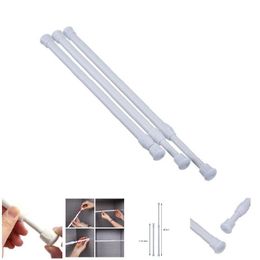 Shower Curtains Curtain Rail Pole Rod Tension High Carbon Steel Extendable For Bathroom Poles Products