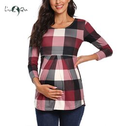 Maternity Dresses Casual Maternity Tops Women Pregnancy Long Sleeve T-Shirts Tees for Pregnant Elegant Ladies Top Fashion Women Clothings 230404