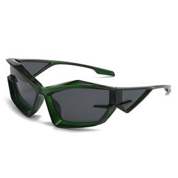 polarized futuristic technology sunglasses Y2K street catwalk cross-border opposite sex outdoor glasses Sports Wrap Around Shield Space designer protection
