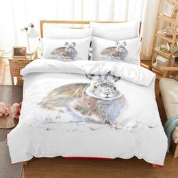 Bedding Sets Rable Duvet Cover Set Watercolour Sketch Of Sleeping Single White Healthy Looking Easter Girls Teen