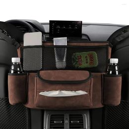 Car Organizer Multi Pockets Seat Luxury Storage Bag Tissue Hand Bottle Holder Nets Pocket Interior Accessories