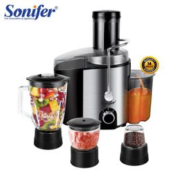 Juicers 5 In Electric Juicer Fruit Squeezer Extractors Multifunction Mixer Smoothie Blender 800W Centrifugal Sonifer