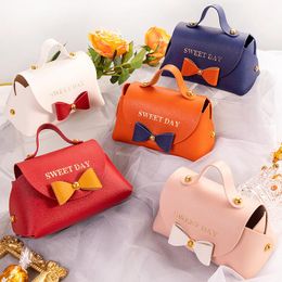 Gift Wrap 10pcs Small Handbag Bag Lipgloss Cosmetic Packaging Boxes Wedding Party Favours Baby Shower Cookies Candy Chocolate Box