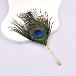 Fashion Feather Brooches Handmade Brooch Coat Corsage Creative Jacket Pins Women Wedding Party Clothes Decoration Jewelry Gifts