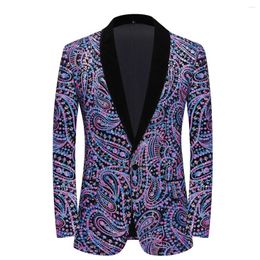 Men's Suits European Size (Blazer Pants) Fashion Business Sequin British Casual Gentleman Style Wedding Man 2-piece Set