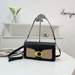Designer Bag Luxury Tote Girls Womens tabby Shoulder Bag Top Quality Solid Colour Bag with Chain Fashion Bag Real Pickup Buckle Small Ca