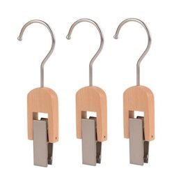 Wooden Clothing Hook Creative Decorate Multifunctional Bags Hats Clip Rack Carf Dress Log Hangers Display Home Organizer