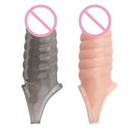 Sex toy massager Penis for Male Sleeve Ring Cock Extender Toy 20RE