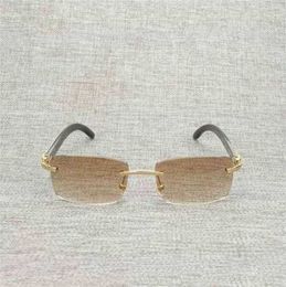 20% off for luxury designers Vintage Black White Buffalo Horn Rimless Men Natural Wood Square Glasses Frame Women Wooden Shades Oculos EyeglassesKajia