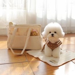 Dog Carrier Korea Pet Cat Bag Puppy Go Out Portable Shoulder Chihuahua Yorkshire Supplies Suitable For Small Dogs