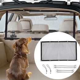 Dog Carrier Pet Car Barrier Mesh Vehicle Divider Net Safety Outdoor Travel Isolation Front Back Seat Guard Keep Driving Safe