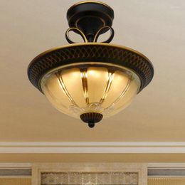 Ceiling Lights European-style Personality Simple Balcony Aisle Bedroom Wick Round Bathroom Dining Room Entrance Kitchen Lamp LX112001