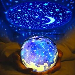 Night Lights 2023 LED Star Projector RGB Light Planetarium Galaxy Starry Sky Lamp USB Rotating