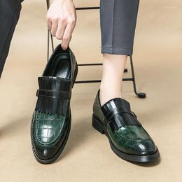 Dress Shoes Summer Fashion Comfy Slip-On High Quality Leather 2023 Original Design Loafers Spring Boat Men Casual