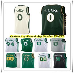 Printed Jayson Tatum Boston City Edition Basketball Jersey Jaylen Brown Kristaps Porzingis Derrick White Jrue Holiday Sam Hauser Horford Lamar Stevens Bird Youth