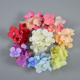 10cm Artificial Hydrangea 50pcs Silk Flower For Wedding Home Decoration Centrepiece Props Party Decoration Hydrangea Rose Wall