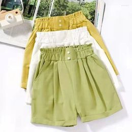 Shorts Baby Girls Boys 2023 Summer Thin Cotton Children Beach Loose Casual Pants Comfortable Elastic Waist Solid L112