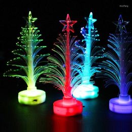 Christmas Decorations LED Luminous Tree Colourful Colour Changeable Fibre Optic Can Replace The Battery Gift Wholesale