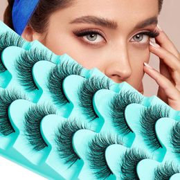 Multilayer Thick Faux Mink False Eyelashes Naturally Soft Delicate Hand Made Reusable 3D Fake Lashes Extensions Full Strip Lashes