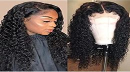 Brazilian Deep Curly Wet and Wavy Human Hair Wigs 130 Density For Women water Wave humain 360 Lace Frontal diva15151096