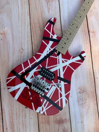 Guitar 5150 electric guitar, imported alder body, Canadian maple fingerboard, signature, classic red and white