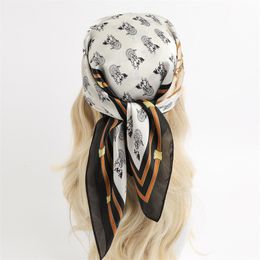 24 Scarf Headband Silk woman Print MultiColor head scarf Designer Luxury Brand Gift