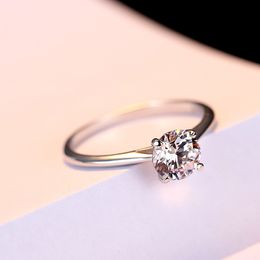 Designer Classic Versatile Sparkling Gem s925 Silver Ring European Fashion Charming Women's Ring Luxury High Grade Zircon Wedding Jewellery Gift