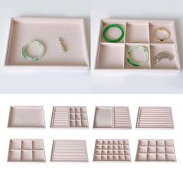 Jewellery Pouches Portable Removable Ring Earring Insert Display Cufflinks Organiser Box Tray Holder Storage Showcase