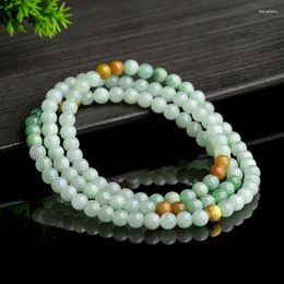 Pendant Necklaces Natural Jade Beads Necklace For Man And Women Fengshui Fortune Lucky Gift Birthday Lover