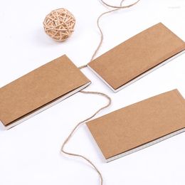 1pcs Retro Kraft Paper Torn Notebook Grid Portable Plan