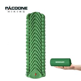 Outdoor Pads PACOONE Inflatable Mattress Camping Mattress Sleeping Mat Air Mattress Ultralight Outdoor Sleeping Pad Folding Bed Hiking Mat 230404