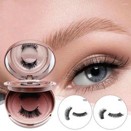 False Eyelashes Magnetic Eyelash Kit Reusable Soft Stage Performance Daily Occasion With A Curler Gift For Girl I4Y9