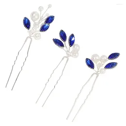 Bandanas 3 Pcs Women Hair Accessories Tongs Wedding Pin Bridal Hairpin Brides Crystal Hairpins Miss