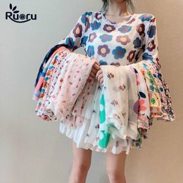 Women's T-Shirt Ruoru Korean Style Kawaii Mesh Top Under Shirt Harajuku Aesthetic Cute Ladies Tops T Shirt Long Sleeve Mesh Top Drop 230404