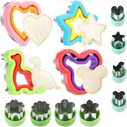 Baking Moulds Sandwich Cutters Set For Kids Children Food Cookie Bread Mold Maker Fruit And Vegetable Shapes Cutting Mould Tools