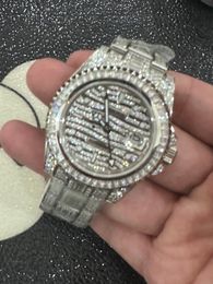 904L Steel luxury watchs waterproof and sweatproof cz diamond Fully automatic mechanical move