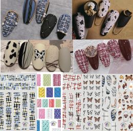 nail sticker 3d ultrathin selfadhesive leopard butterfly eggshell dairy cow milk 2021 new style nail art sticker decals8374732