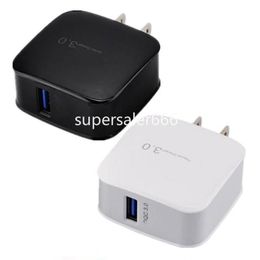 Quick Chargers QC 3.0 18W EU US Travel Wall Charger power adapter fast charging plug for iphone 15 13 14 samsung s6 s7 s8 plus S1