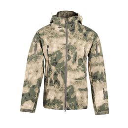 Outdoor Sports Hoody Softshell Jacket Woodland Hunting Shooting Clothing Tactical Camo Coat Combat Clothing Camouflage NO05-201