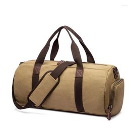 Duffel Bags Retro Classic Outdoor Travel Bag Shoulder High-Quality Canvas Handbag Fashion Large-Capacity Messenger Shoe