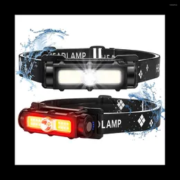 Headlamps Rechargeable Headlight 750 Super LED With White Red Head Light 7 Modes Adjustable