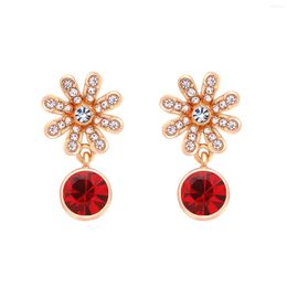 Stud Earrings ER-00164 In Christmas Jewellery Gold And Silver Plated Women Flower 1 Dollar Items Thanksgiving Gift