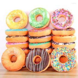 Pillow 1pc 3D Donut Plush Round Cake Sofa Seat Kids Toy Home Decor Wedding Christmas Birthday Gift 40cm